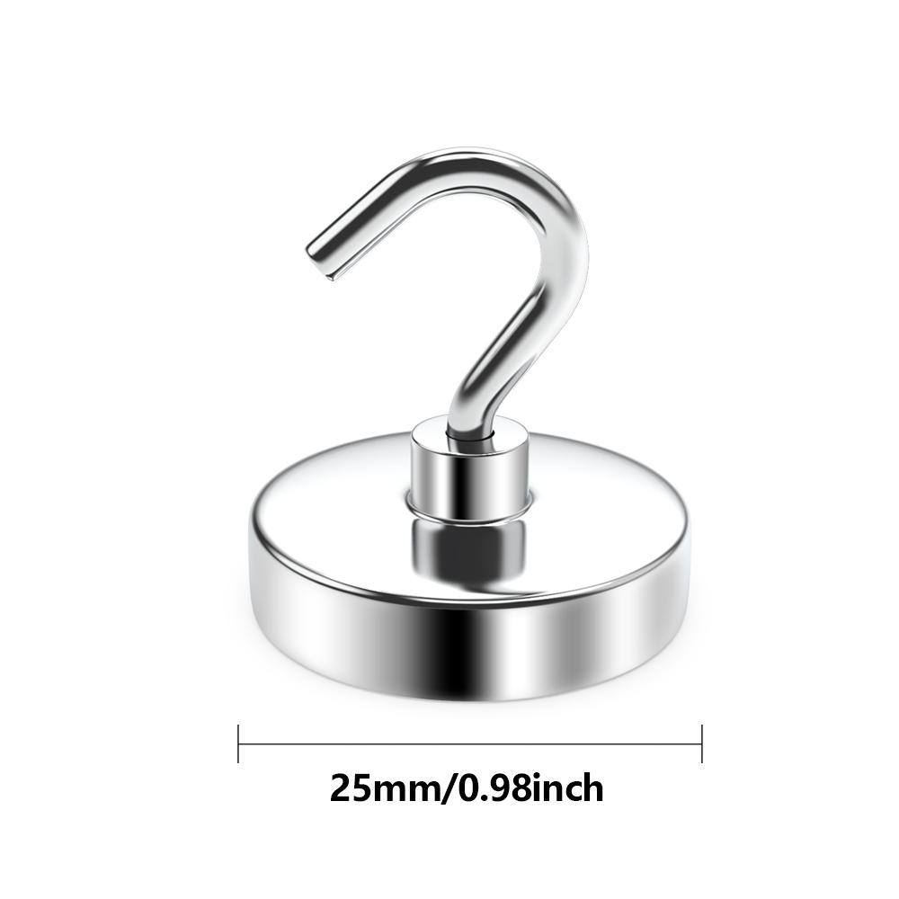 N52 Strong Magnetic Hooks Load Bearing Hook MultiPurpose Storage for Home Kitchen Bar Storage Key Hanging Hanger