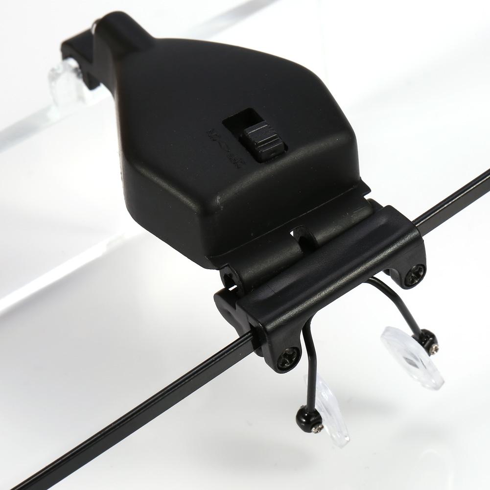 1.5X 2.5X 3.5X Brillen LED Lupe Freihändig Kopf Wimpernverlängerung Vergrößerungsglas