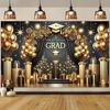 2D Gate Banner Memorable Moment Elegant Graduation Gate Banner - with Gold Balloon Graduation Party Decorations