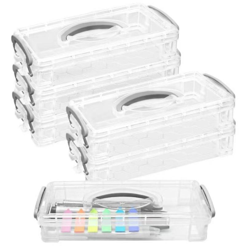 3/6 Floors Office Supplies Storage Organizer Box, Brush Painting Pencils Storage Box Watercolor Pen Container Drawing Tools