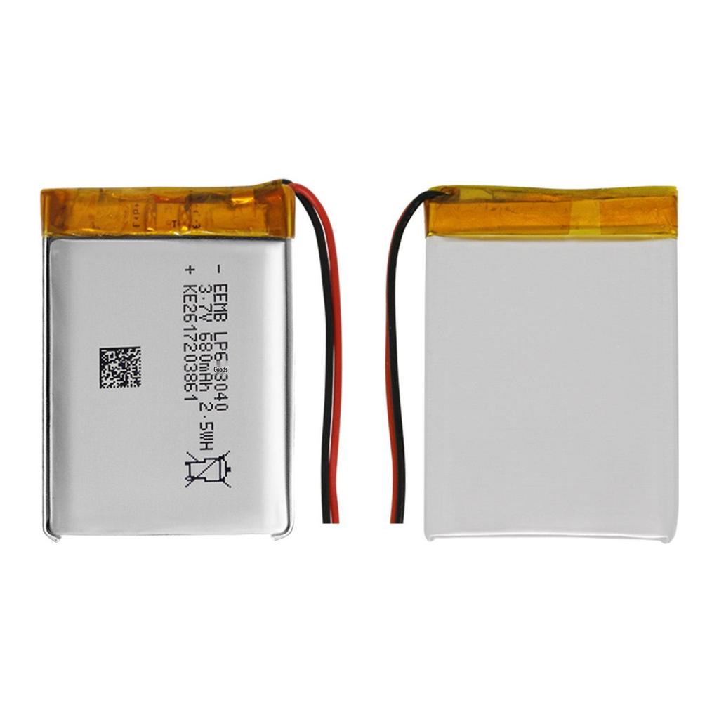 EEMB LP603040 Polymer Lithium Battery with Protection Board, 3.7V 680mAh