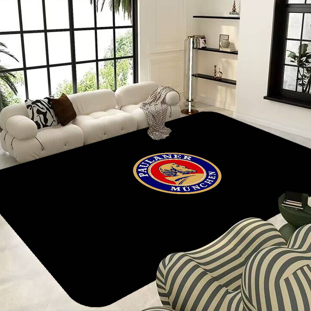 German Beer Paulaners Floor Mat Non-Slip Laundry Room Mat Laundry Decor Balcony Child Living Room Bedside Mats