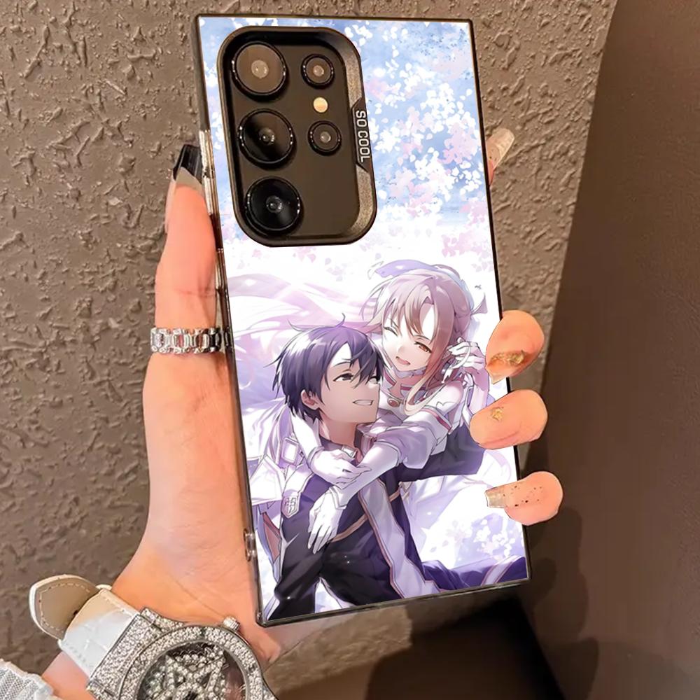Asuna K-Kirito Anime Phone Case For SAMSUNG Galaxy S26 S25 S24 S23 S22 S21 S20 FE Plus Ultra Cover
