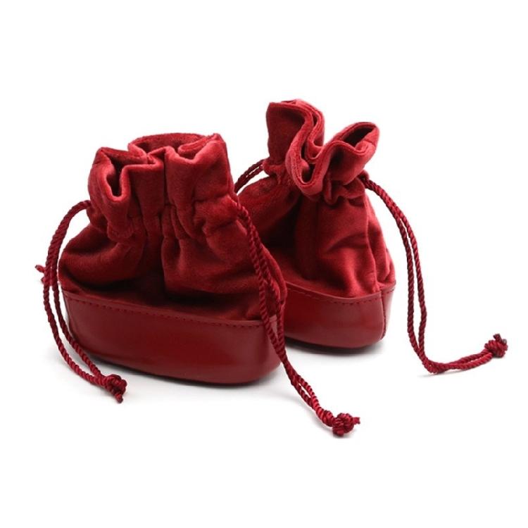 Luxurious Plush Drawstring Organizers Bag Elegant Plush Drawstring Storage Bag for Jewelry and Small Item Organization