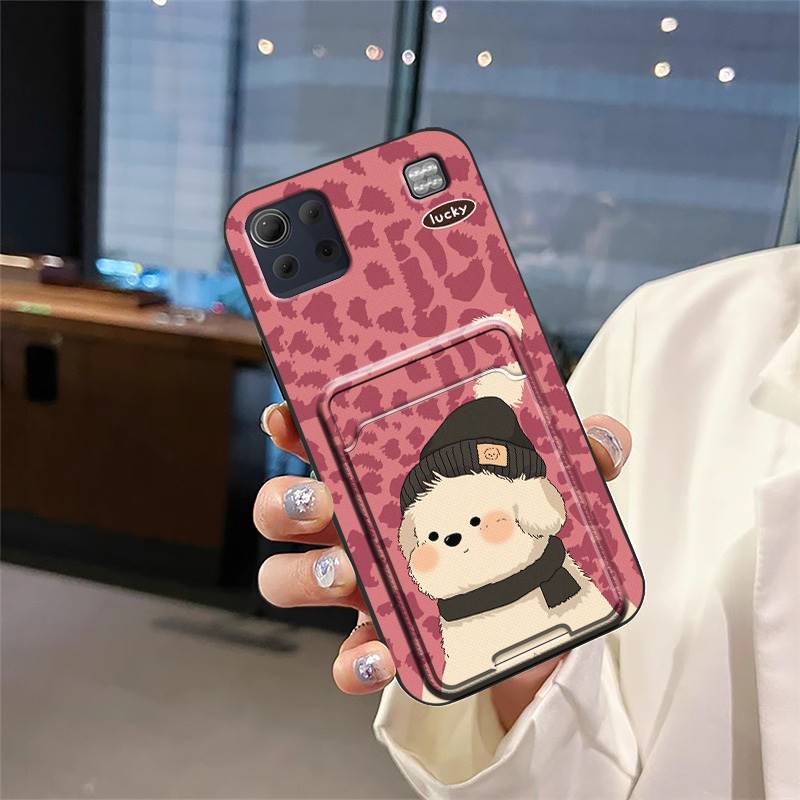 Back Cover Graffiti Phone Case For LG K92 5G/Q92 Card sleeve Card slot Card bag Cute Waterproof Durable Anti-knock TPU