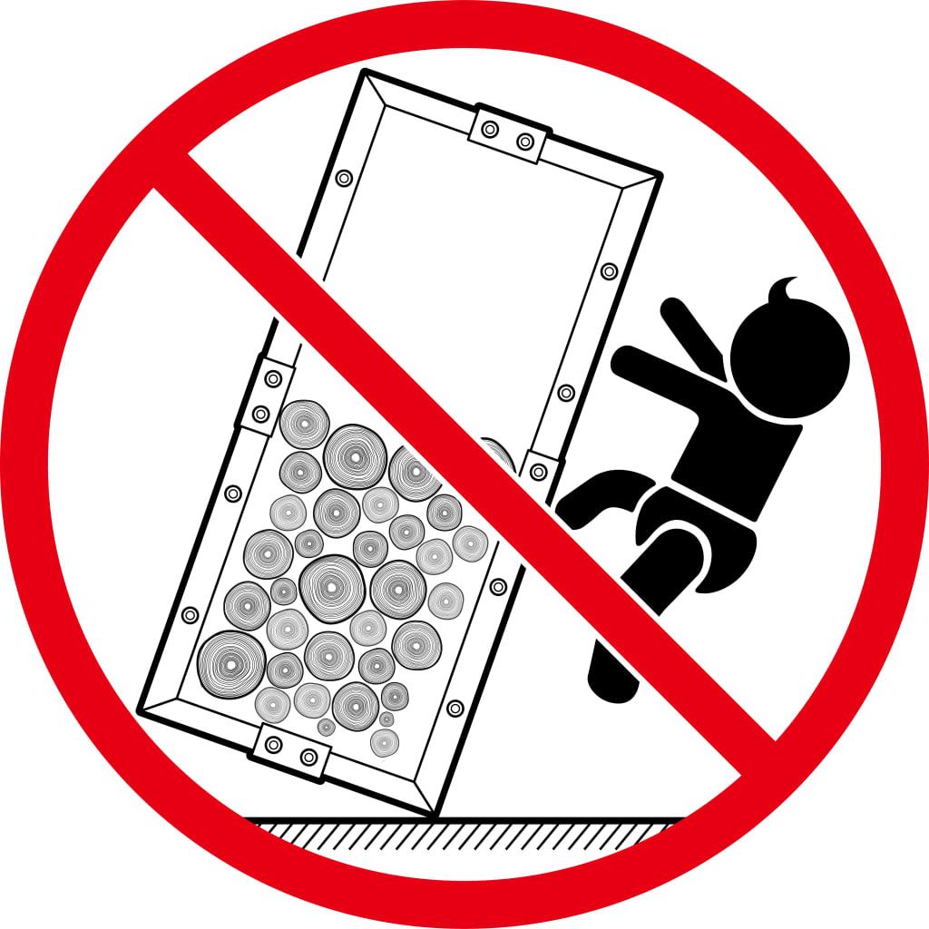 Fireplace & Stove Accessories Firewood Rack Black 50X20x150 Cm Steel