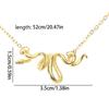 Elegant Adjustable Serpent Necklace Unique Snake Figure Necklace with Adjustable Length for Daily Wear Dates Parties