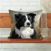 1 Stück Border Collie Kissenbezüge Schlafzimmer Sofa Quadratischer Kissenbezug Wohnzimmer Stuhl Kissenbezüge Innen Hausdekoration Geschenk