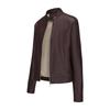 Women’s Leather Suede Jackets Faux Leather Fleece Lined Zip Up Motorcycle Coats Bomber Jacket Fashion Street Wear
