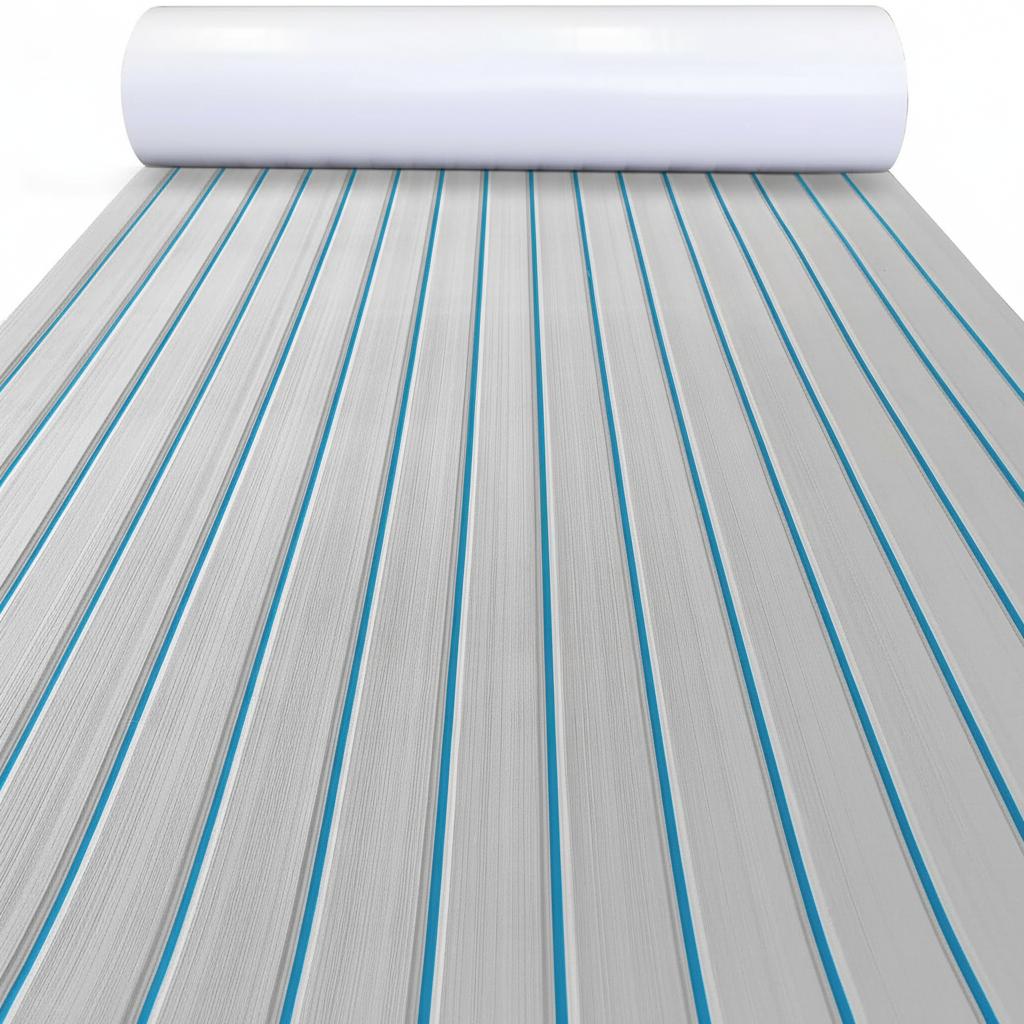 2400*300*5mm EVA Foam Boat Decking Sheet Mat Yacht Motorboat Anti Slip Vehicle Self-adhesive Marine Faux Teak Deck Flooring Pad
