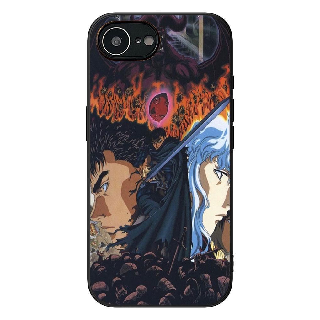 Soft Cover for Samsung Galaxy S25 S24 S23 FE Plus Ultra S7 Edge A16 A15 5G S25+ Coque Phone Case Berserks Guts Cartoon