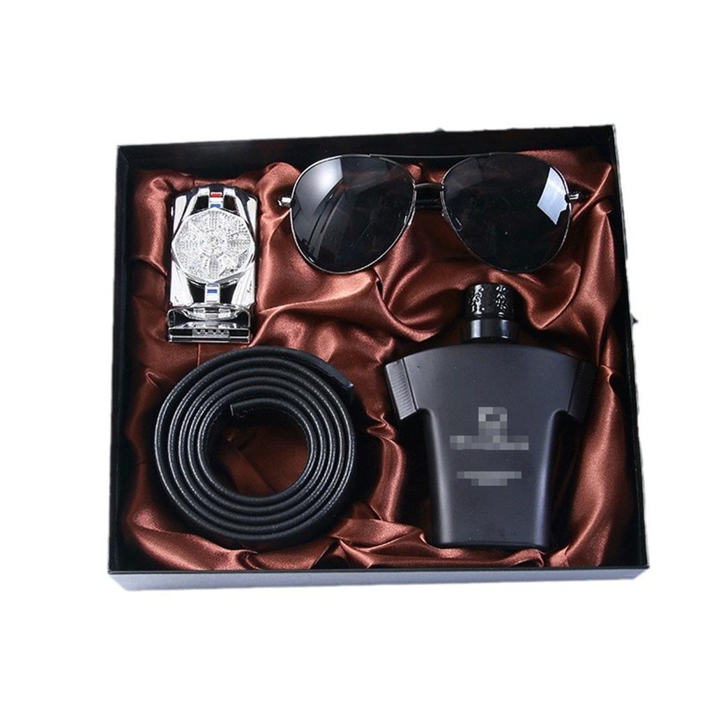 Magic Box Cross-border Valentine's Day Christmas Gift Set Business Wallet Belt Perfume Paper-Practical Hostess Gifts for