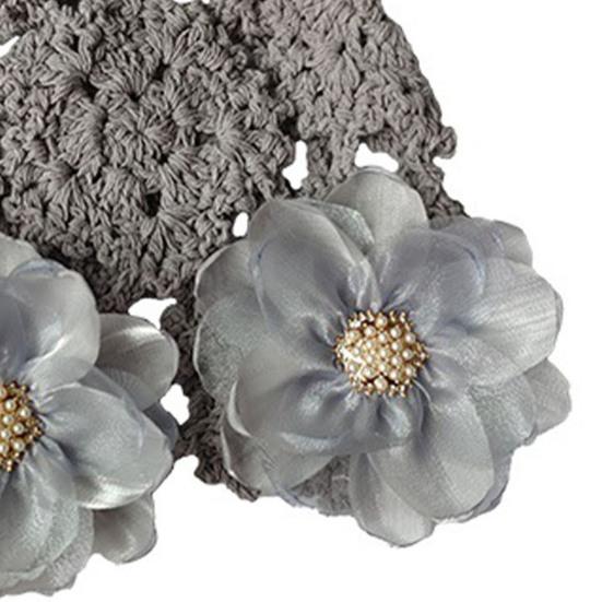 Damenhut Häkelhut mit Hohlmuster und Knospenform mit 3D-Blumendekor Unifarbene Elastisches Design Atmungsaktiver Hut für den Außenbereich Kopfbedeckung