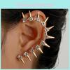 Fashion Alloy Ear Climber With Geometric And Rivet Design For Fashion Women And Party Wear