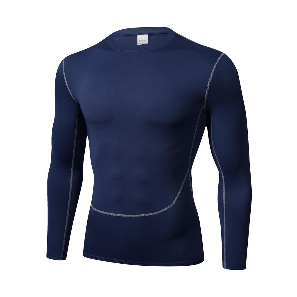 Erkek Uzun Kollu Kompresyon Spor Taban Katmanı - Hızlı Kuruyan ve Nefes Alabilen