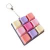 Tastatur Fidget Schlüsselanhänger 9 Tasten Tragbar Clicker Sensorisches Spielzeug für Teenager Erwachsene Büro Zuhause