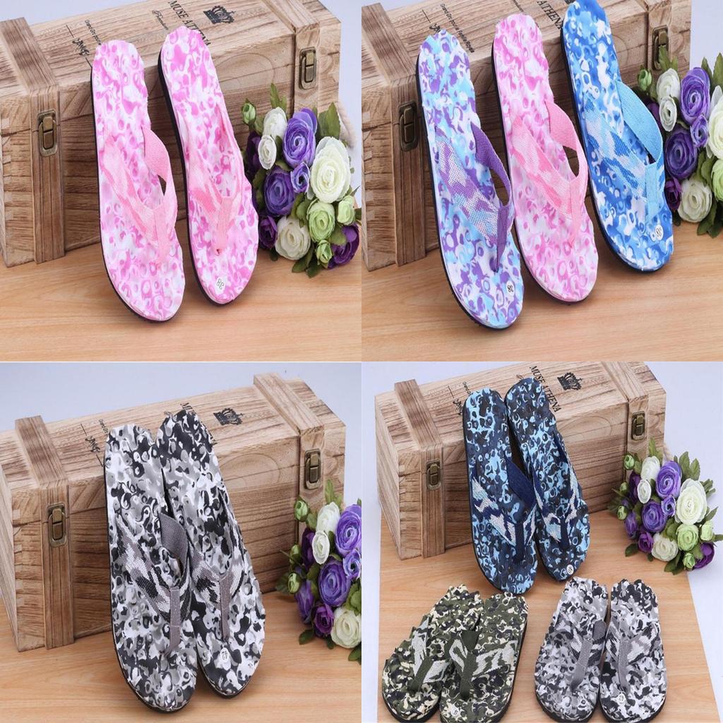Premium Quality Camouflage Flat Slippers With Comfortable Massage Features For Summer