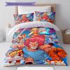 Thundercats Vzor Povlečení Sada Prošívaných Dek Quilt Cover Povlak na Polštář Domácí Dekorace Dárek (1 * povlak na peřinu + 2 * povlak na polštář, bez jádra)