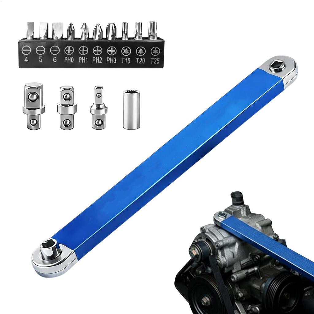 NEW Offset Extension Wrench Slim With 1/4 Inch 3/8 Inch Adapter Offset Extension Wrench For Tight Spaces For Professionals