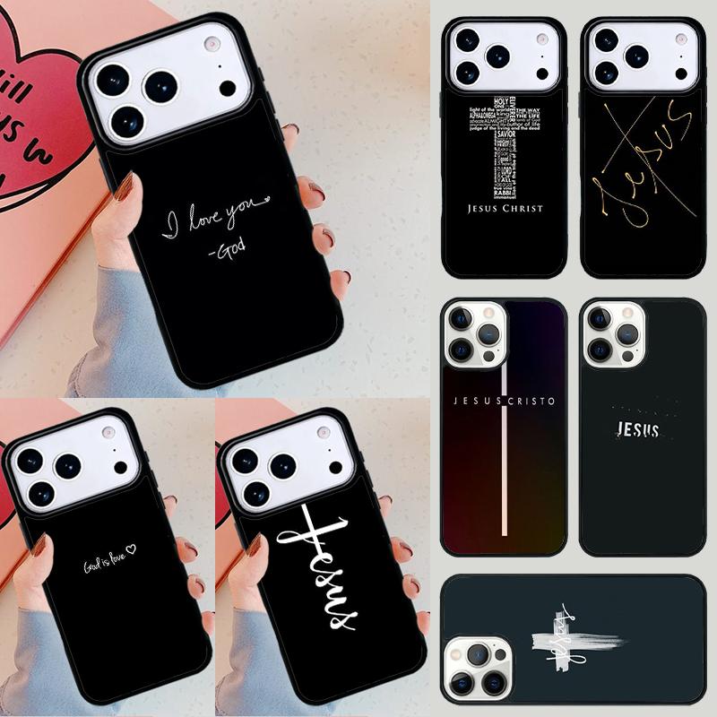 Bible Jesus Christ Christian Quotes soft Phone Case For iPhone 17 Air 14 15 13 12 Max Cover For Apple 16 16e 11 Pro Max Plus