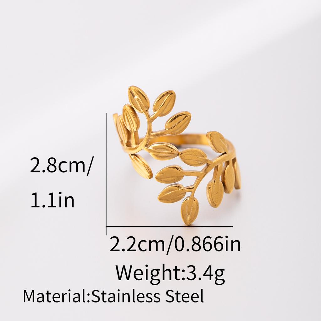 1Pcs Lady stainless steel open-ended ring, extravagant accessory ring, hollow finger ring