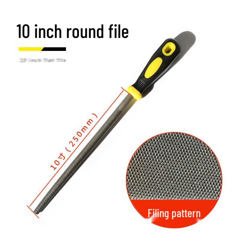 Fitter File Set: Flat, Half-Round, Round, Triangular, Square Files, Grinding Iron Block, Woodworking Tool