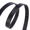 Luxury PU Leather Women's Round Buckle Thin Waist Belt - Solid Color for Jeans & Outerwear