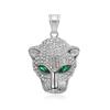 Vintage Stainless Steel Leopard Head Pendant Necklace Gothic Hip Hop Classic Animal Necklaces for Men Fashion Party Jewelry Gift