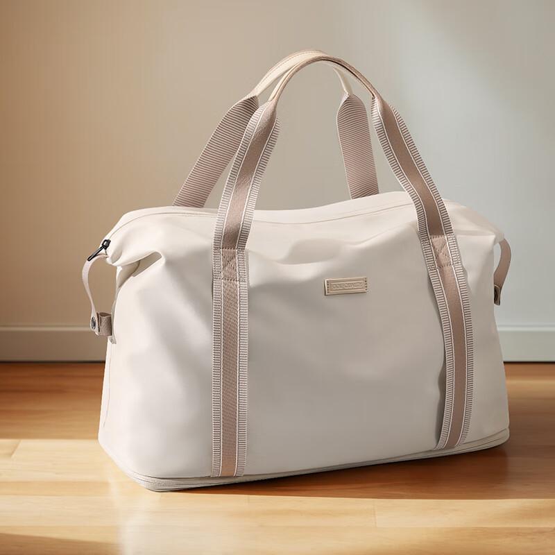 GOLF Expandable Travel Bag, Luggage Bag, Wet-Dry Separation, Gym Bag, Sports Handbag, Apricot Color
