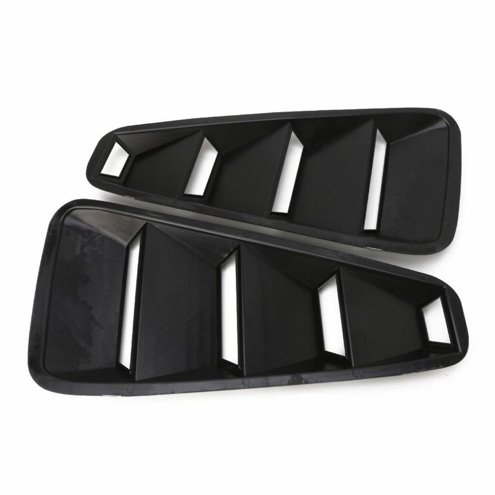 2PCS Car Modification Side Window Louver Vent Intake Panel For 2005-09 Ford Mustang
