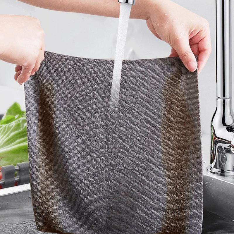 Wiederverwendbare Reinigungstücher Haushaltsküchentücher Mikrofaserhandtuchrollen Spülertücher Waschpapierhandtuchersatz 1 Rolle mit 20 Blättern