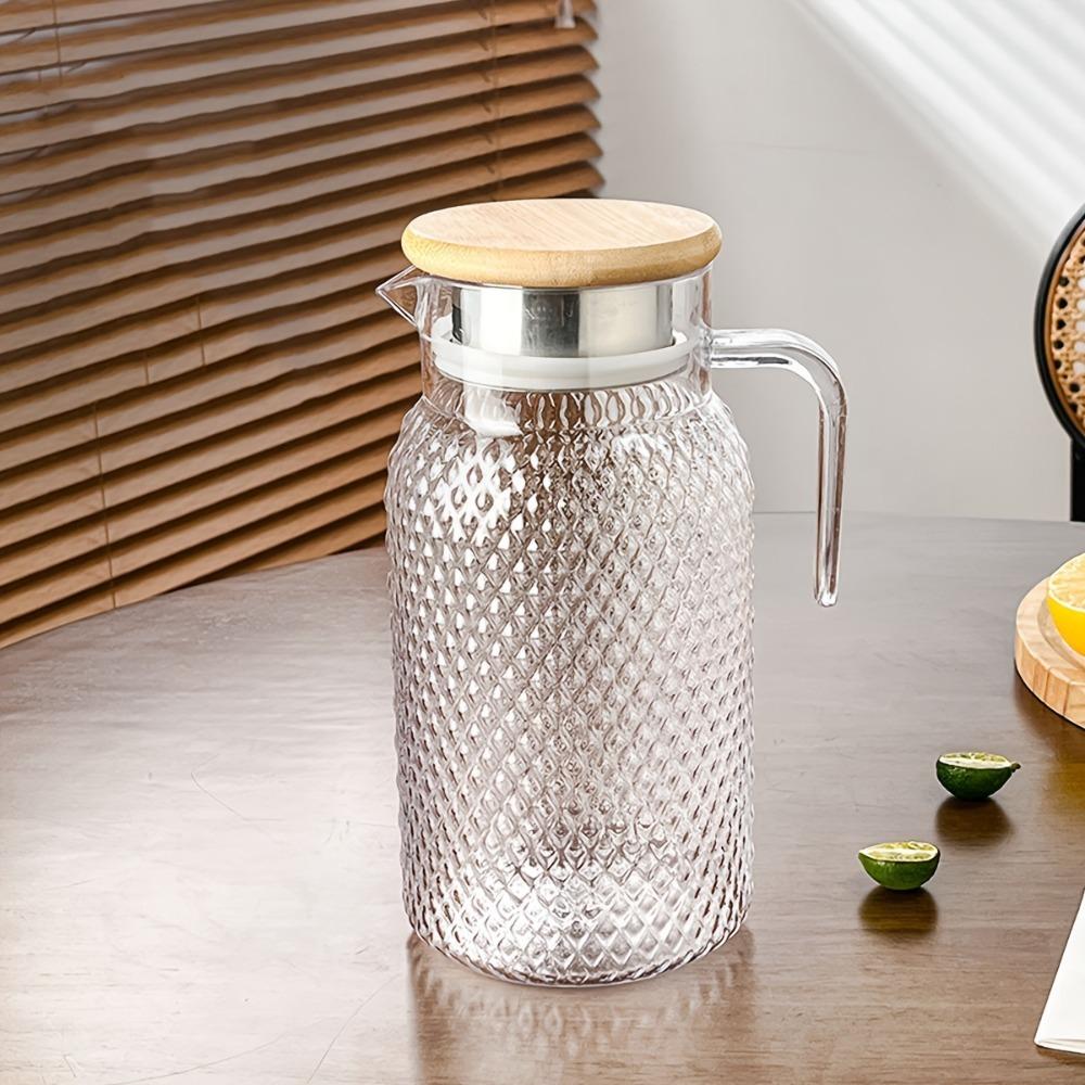 Large Capacity Cold Water Pitcher Transparent Juice Jug Multifunctional Cold Water Jug  Home