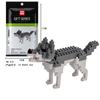 Small Size Mini Blocks Assembly Animal Bird Dog Horse Tiger Fish Diamond Bricks Children Gifts Girls Christmas Present Pet Shop