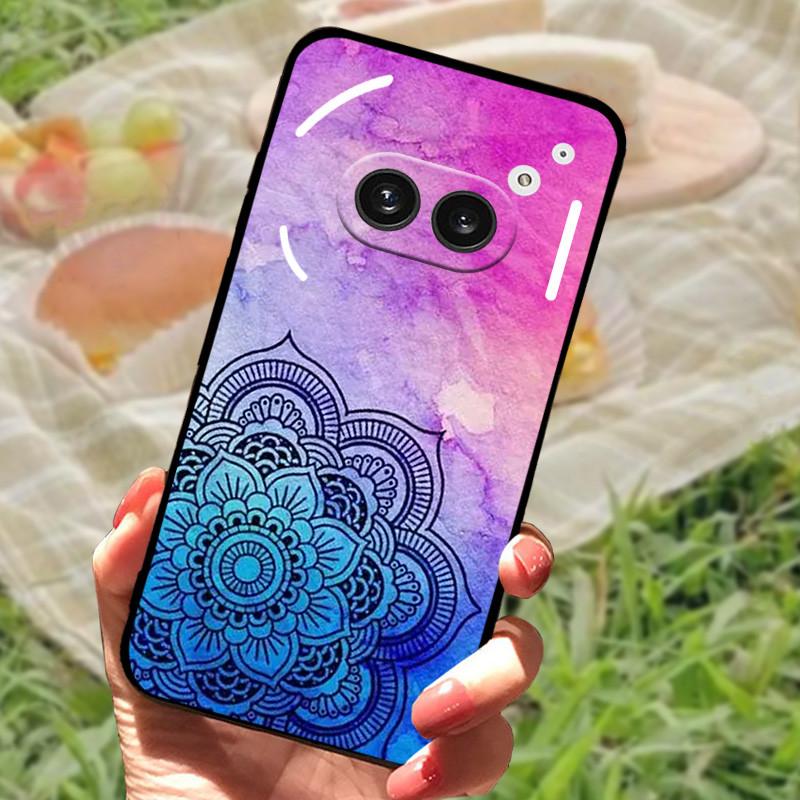 For Nothing Phone 2A Case Cover Silicone Soft Fashion Black Bumper Funda Coque for Nothing Phone 2A Full Protective A142 Capa