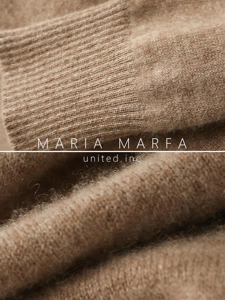 MARIA MARFA Fluffy Knit Maxi Perfect for Fall and Long and Perfect for Fall and Size V-neck, Dress, Length, Elegant, Winter. Sleeves, Elegant,
