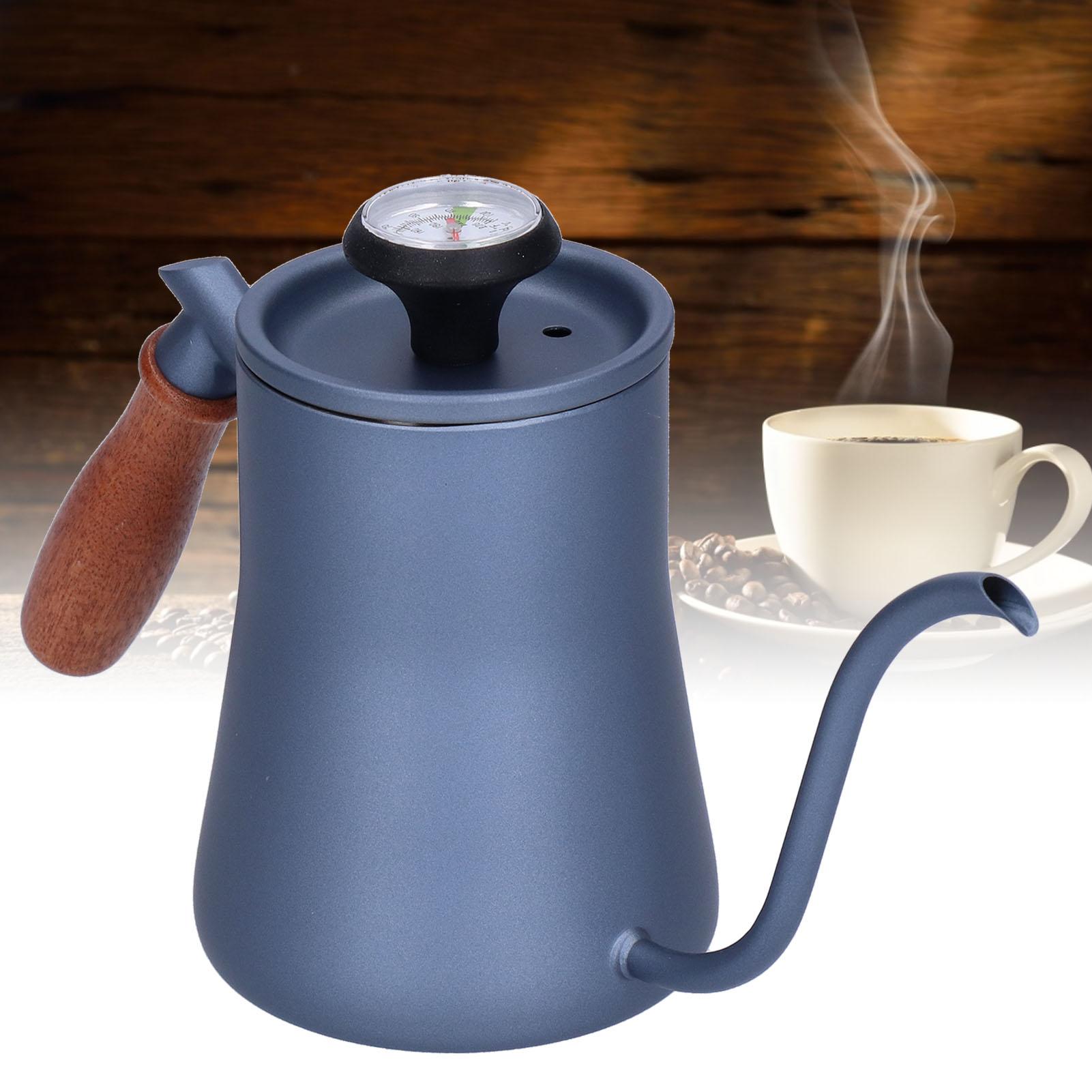 550ml Gooseneck Coffee Kettle Pour Over Coffee Maker with Thermometer Filter