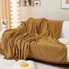 Herringbone Pattern Sofa Cover Cloth Waterproof Urine-proof Sofa Cushion Universal High-end Full Cover Plain Cover Blanket for All Seasons