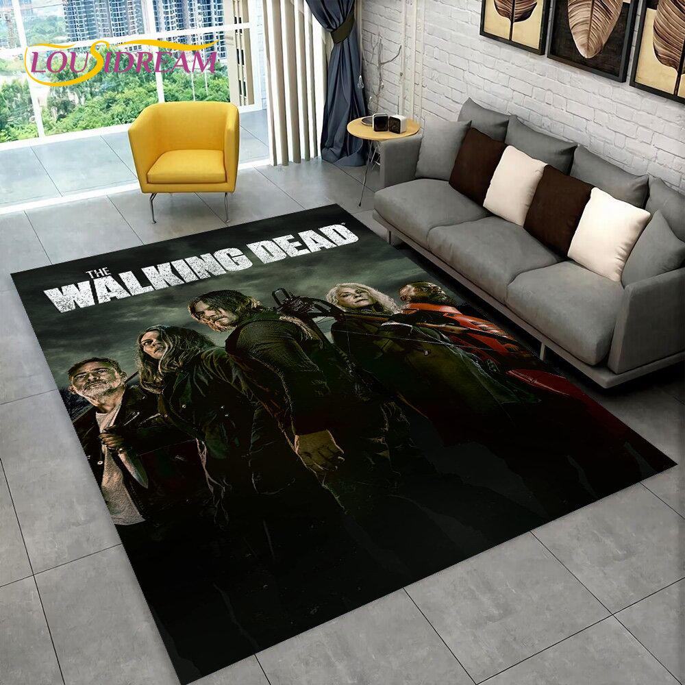 The Walking Dead Horror Area Rug Large,Carpet Rug for Living Room Bedroom Sofa Doormat Decoration,Kids Play Non-slip Floor Mat