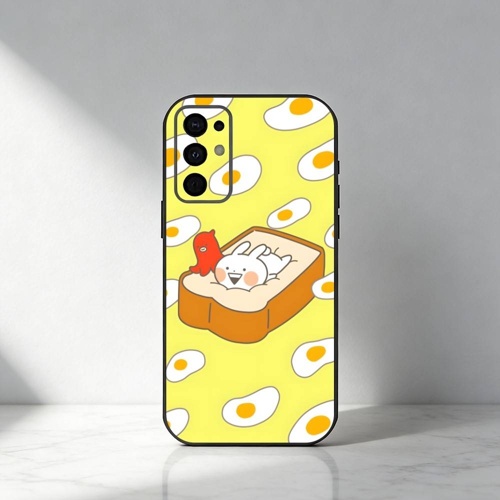Cartoon Cute U-Usagyuuun-n Phone Case For Samsung S25,S24,S21,S22,S23,S30,Ultra,S20,Plus,Fe,Note,5G Black Cover
