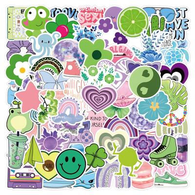 240 Small Fresh Pastel Mixed Retro Graffiti Stickers Decorative Water Bottle Notebook Suitcase Stickers