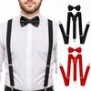 Tirantes Fuertes de Metal Set de Pajarita Ajustables Tirantes para Adultos Nuevos Tirantes para Adultos Hombres Mujeres