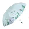 Paradise Umbrella Sun Protection UV Protection Sunshade New Genuine Goods Student Black Glue Three Folding Portable Sun Umbrella Men and Women