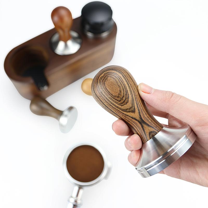 Kaffee-Tamper 51mm 53mm 57mm 58.5mm Edelstahl Für Delonghi Breville Lelit Barista Espressomaschinen Zubehör Eckwerkzeuge