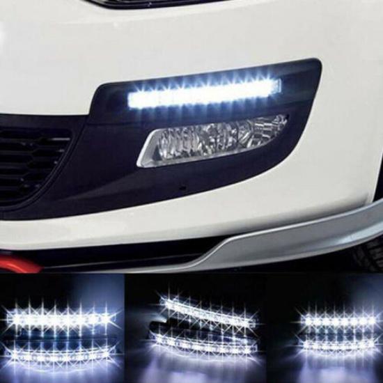 2X 6 LED Super White High Power Car DRL Daytime Running Light Fog Lamp Universal
