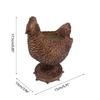 Chicken Ornaments Resin Figurine Decorative Outdoor Decors Planter Outdoor