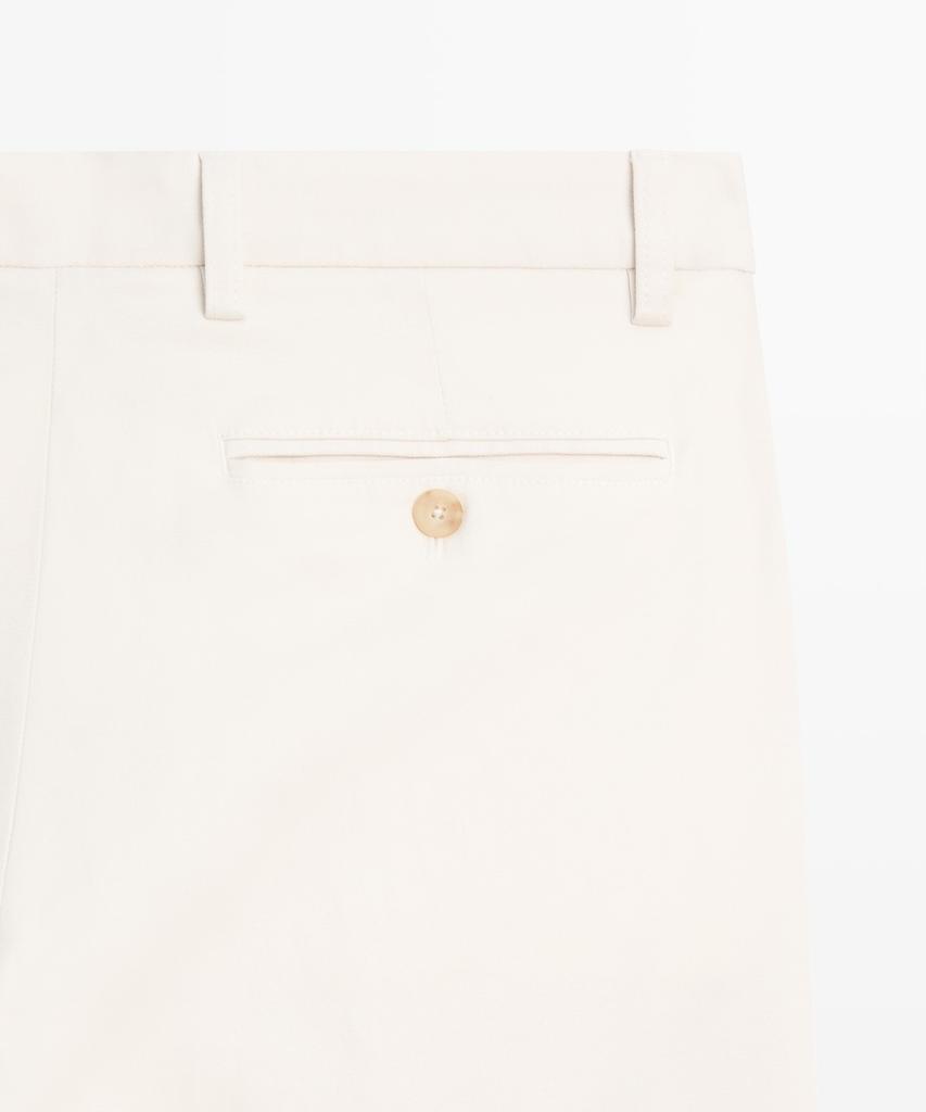 Masimodutti Cotton Blend Slim Fit Pants