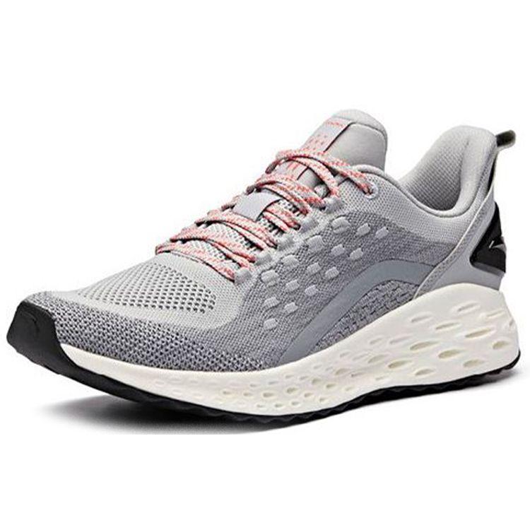 Anta Flashfoam Cushioning Durable Supportive Low Top Running Shoes Men sneaker Gray 11915588-3