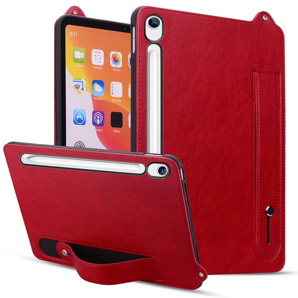 Tablet Case For Samsung Galaxy Tab S10 Lite / Tab S10 FE / Tab S9 FE Hand Strap Kickstand Leather Tablet Cover