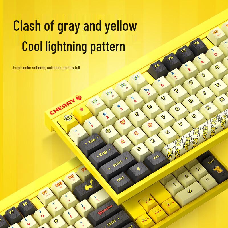 CHERRY MX 2.0S Wireless Pokémon Mechanical Keyboard - Red Switch