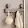 Wall-mounted Suction Cup Hooks Detachable Clothes Hanger Multifunctional Bathroom Rack  Household
